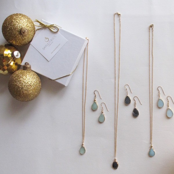 Juego de oro y druzy