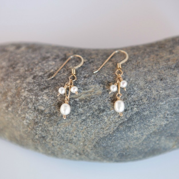 aretes de perlas aretes de perlas de joyería zodiacal piscis