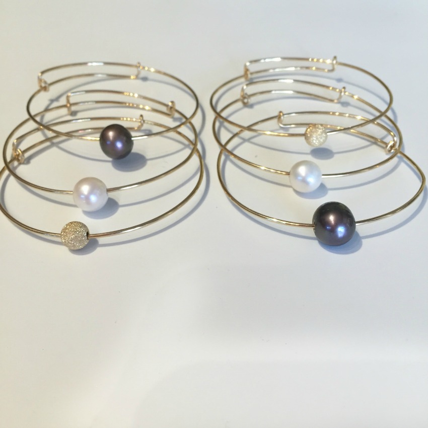 joyeria fina: pulseras perlas